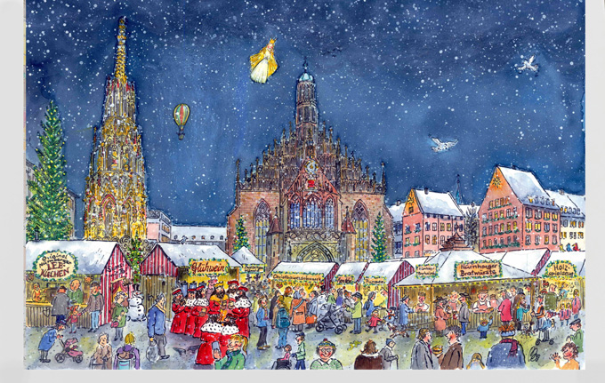 Nuernberg IV Grusskarte mit Couvert